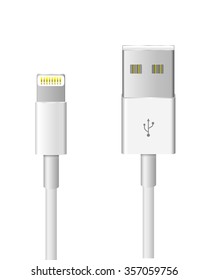 usb cable for power and data connections.