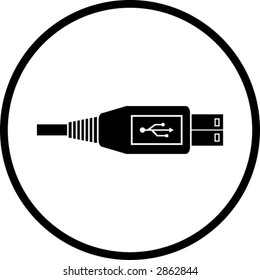 usb cable symbol