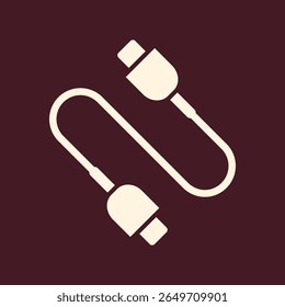 USB cable trendy useful important vector Illustration design beautiful colorful background.eps