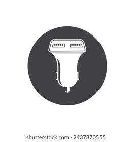 Cargador de coche USB icono vector elemento plantilla de diseño web