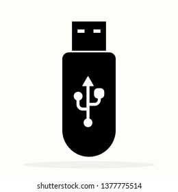 usb charging plug icon on white background