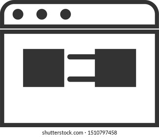 usb charging plug icon on white background