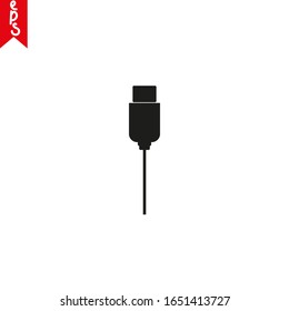 Verwenden Sie das Plug-Icon auf weißem Hintergrund. USB-Blitz, Flash-Disk-Icon in trendigem flachen Design. Grafik der Vektorillustration. Geeignet für Website-Design, Logo, App und i. EPS10.