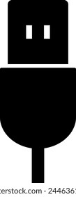 icono de enchufe de carga usb sobre fondo blanco