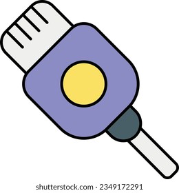  usb color icon design style 