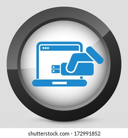 Usb computer icon