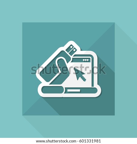 Usb computer icon