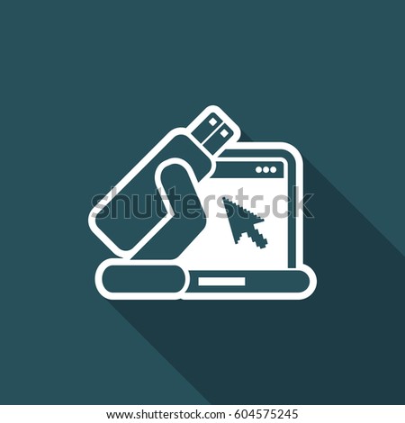 Usb computer icon