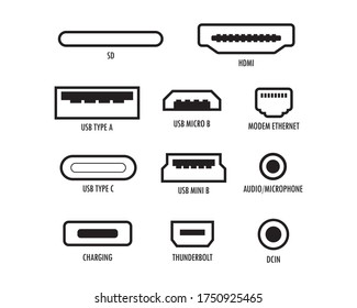 Creative Vector Illustration Usb Computer Universal Stock Vector 