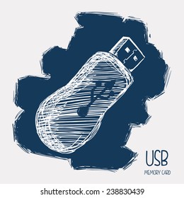 usb connection design, vector illustration eps10 graphic 