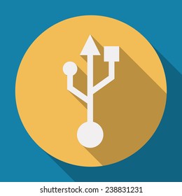 usb connection design, vector illustration eps10 graphic 