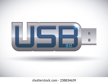 usb connection design, vector illustration eps10 graphic 