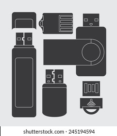 usb connection design, vector illustration eps10 graphic 