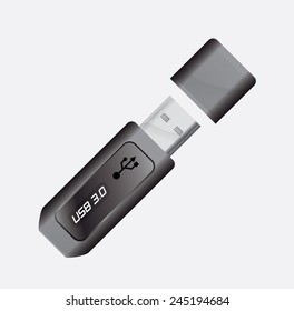 usb connection design, vector illustration eps10 graphic 