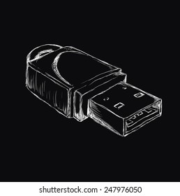 usb connection design, vector illustration eps10 graphic 