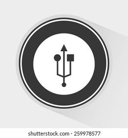 usb connection design, vector illustration eps10 graphic 