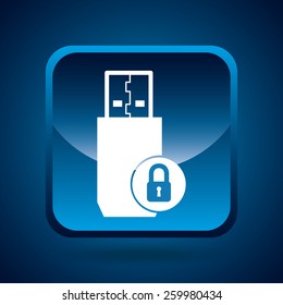 usb connection design, vector illustration eps10 graphic 