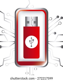 usb connection design, vector illustration eps10 graphic 