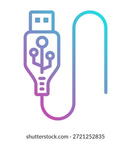 USB-Verbindungs-Icon-Element für Entwurf