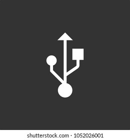 USB, Connection icon, stock vector, eps10.