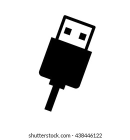 usb connection isolated  icon design 