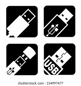 usb connection over white background vector illustration  