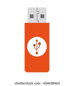 usb connection plug icon  graphic isolated vector