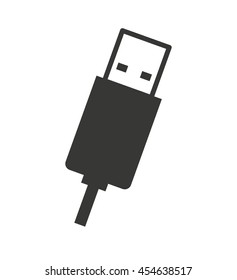 usb connection plug icon  graphic isolated vector