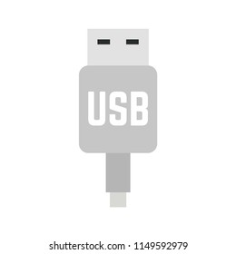 USB connector on a white background. Vector illustration. EPS 10.
