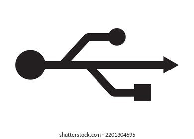 USB Connector Sign Symbol Icon