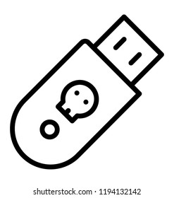 A usb contains scam sign of threat denoting the concept of usb virus