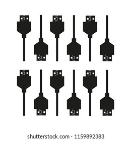 USB cord background icon
