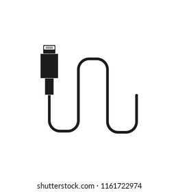 USB cord charging for phone icon
