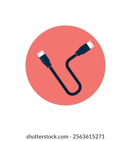USB data transfer icon vector template