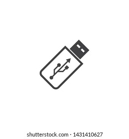 USB data transfer logo vector template