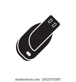 USB data transfer logo vector template
