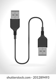 USB design over white background, vector illustration