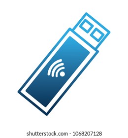 usb device backup digital icon