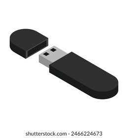 USB device illustration on white background.