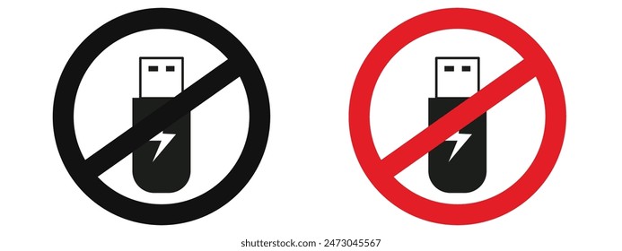 USB Device Prohibition Sign Enhance Data Security in Restricted Areas