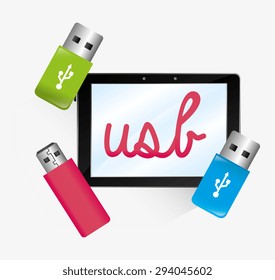 USB digital design, vector illustration eps 10.