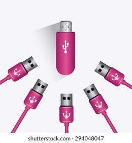USB digital design, vector illustration eps 10.