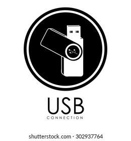 USB digital design, vector illustration eps 10