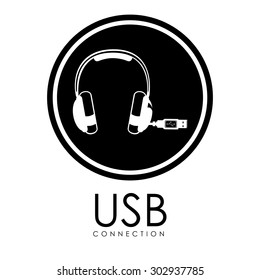 USB digital design, vector illustration eps 10