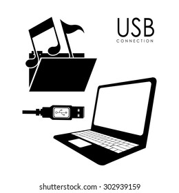 USB digital design, vector illustration eps 10