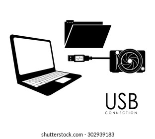 USB digital design, vector illustration eps 10