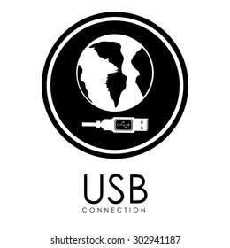 USB digital design, vector illustration eps 10