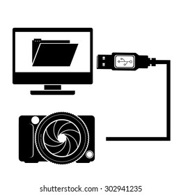 USB digital design, vector illustration eps 10