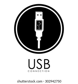 USB digital design, vector illustration eps 10