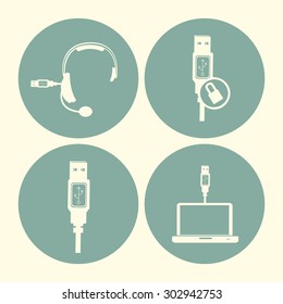 USB digital design, vector illustration eps 10